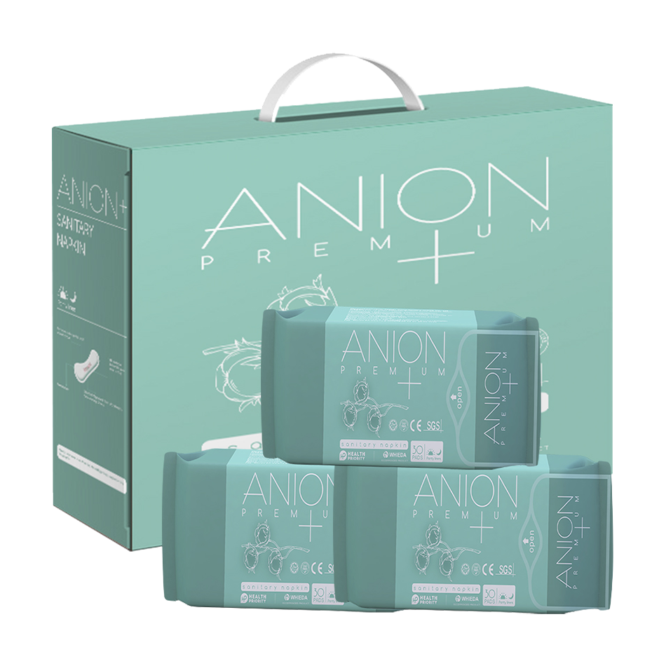 Premium anion sanitary napkin daily set