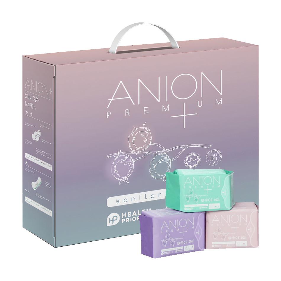 Premium anion sanitary napkin full cycle